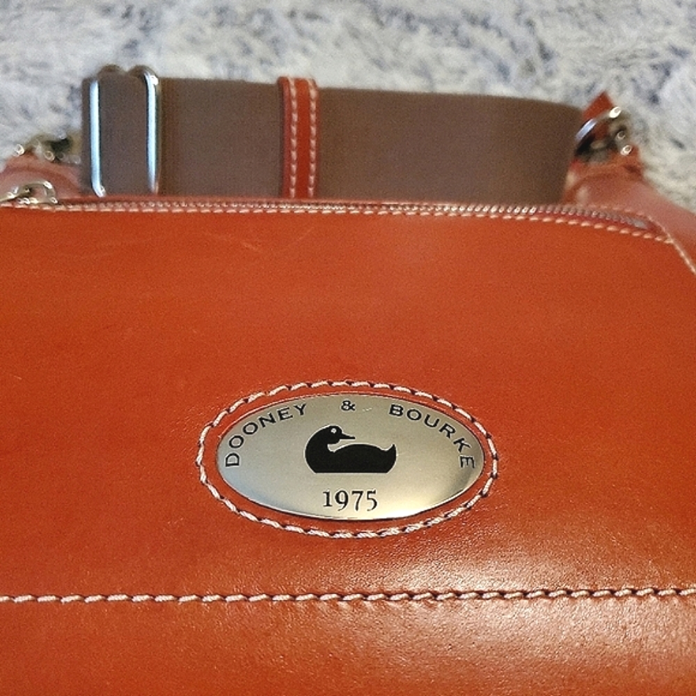 Dooney and Bourke Toscana Shoulder Satchel in Ginger